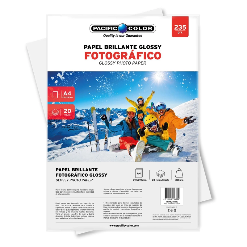 20 HOJAS PAPEL FOTOGRAFICO GLOSSY 235GRS - PS - 2