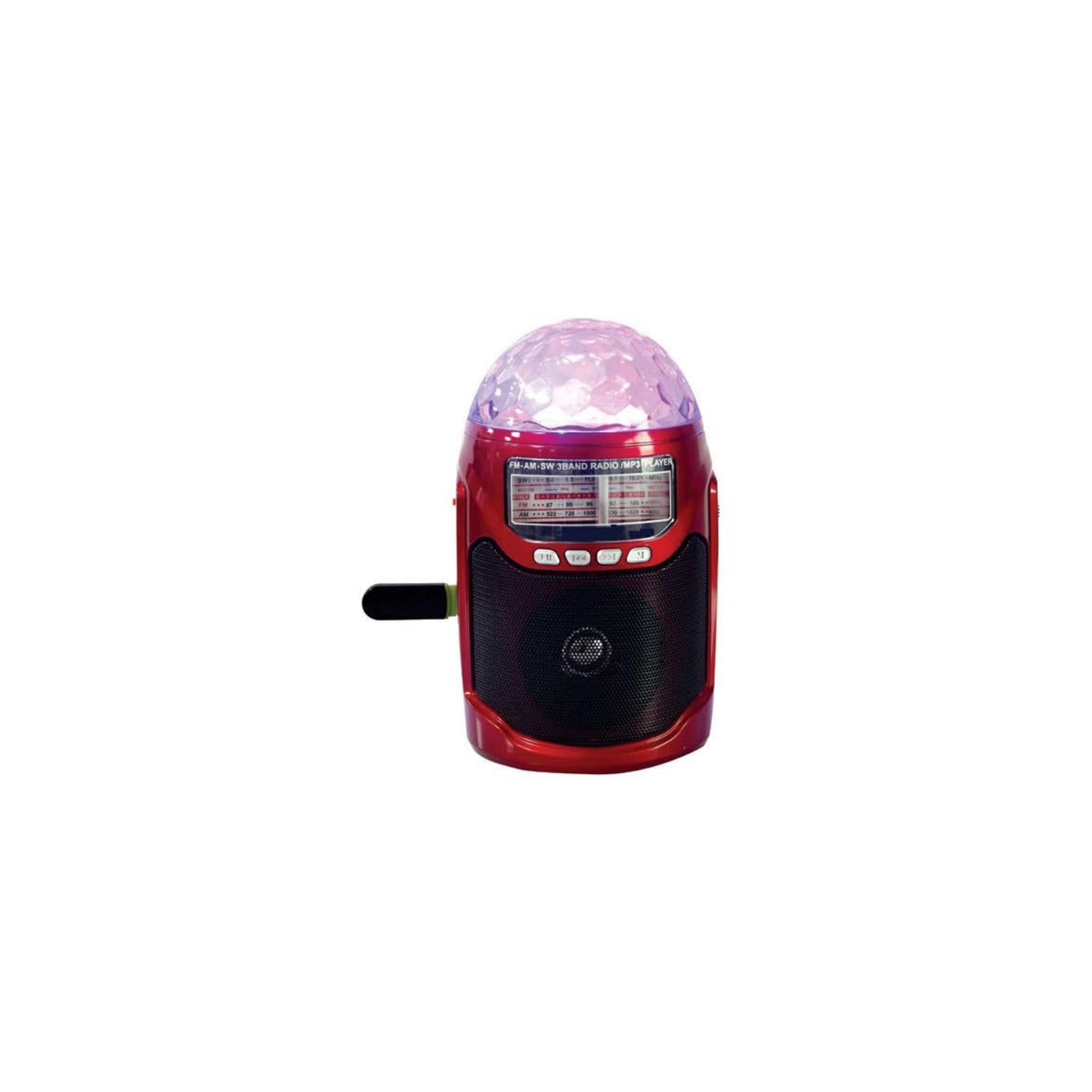 PARLANTE DBLUE BOLA LED PORTÁTIL MULTICOLOR ROJO - 1