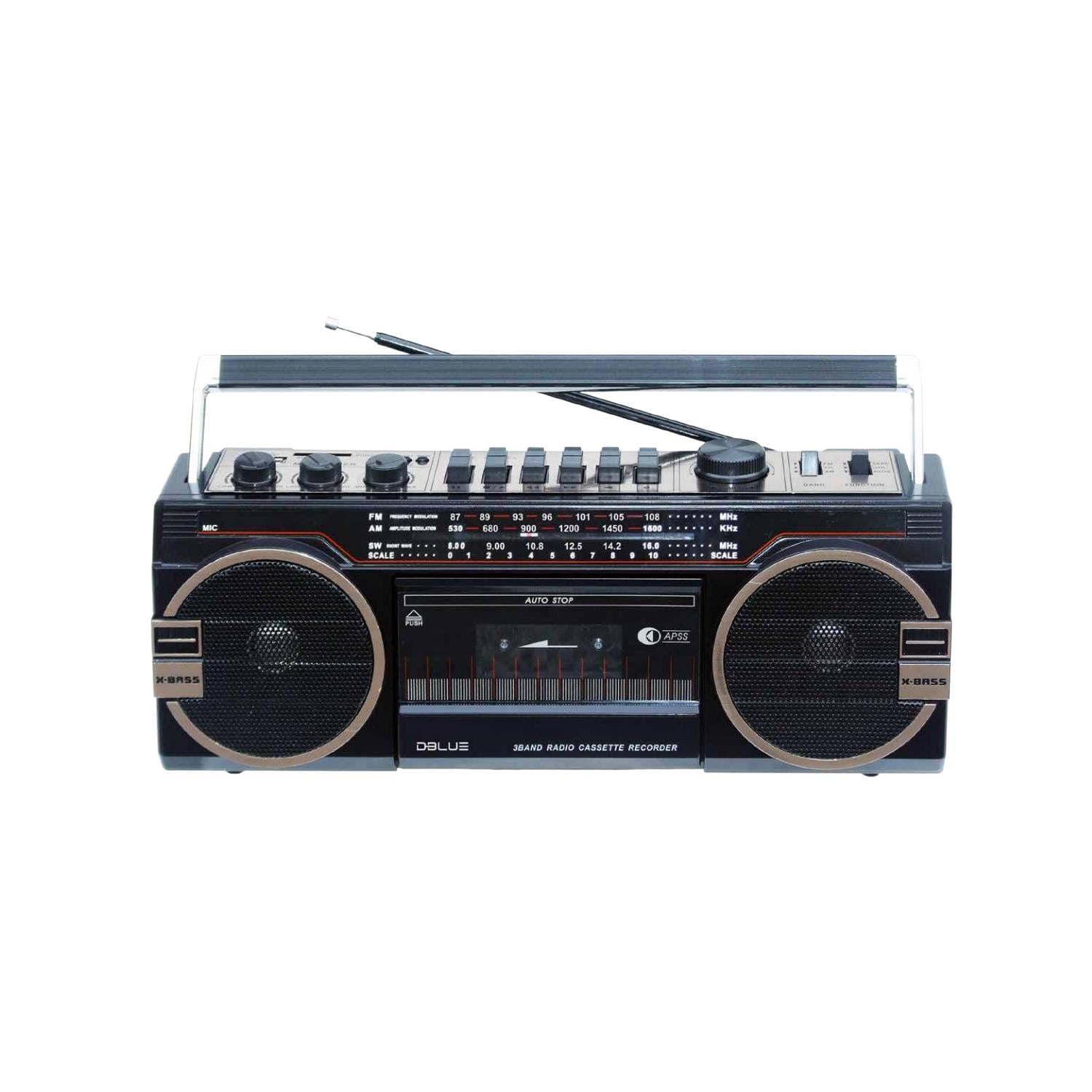 RADIO BLUETOOTH AUDIO PRO X-BASS RETRO CASSETTE 10W PS - 1