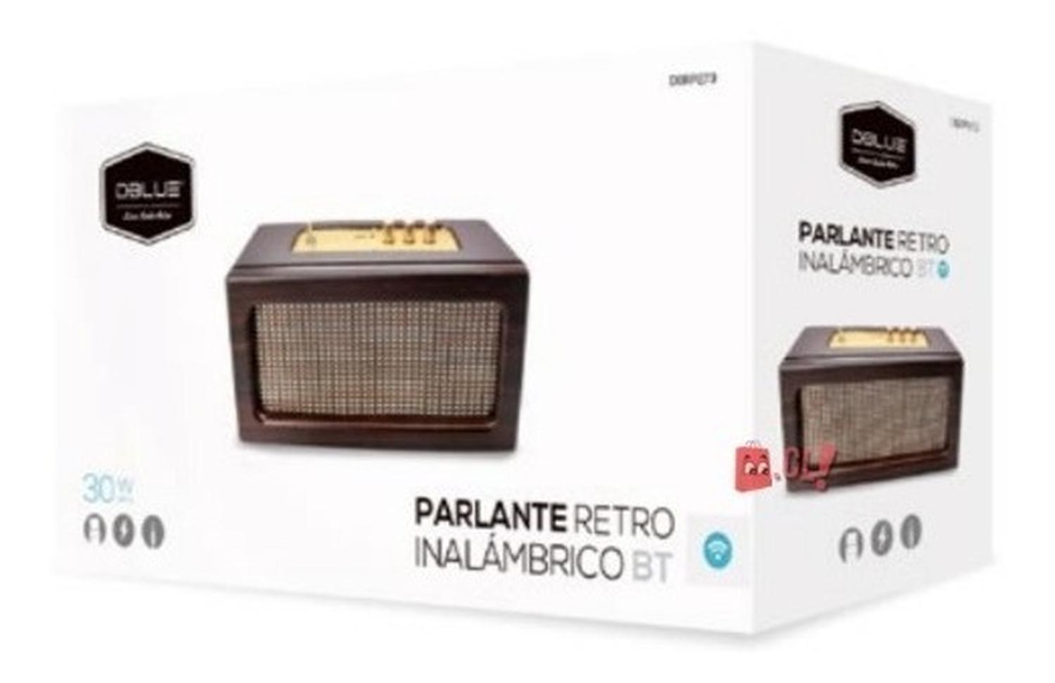 PARLANTE BLUETOOTH DBLUE RETRO PORTÁTIL 30W PS - 4