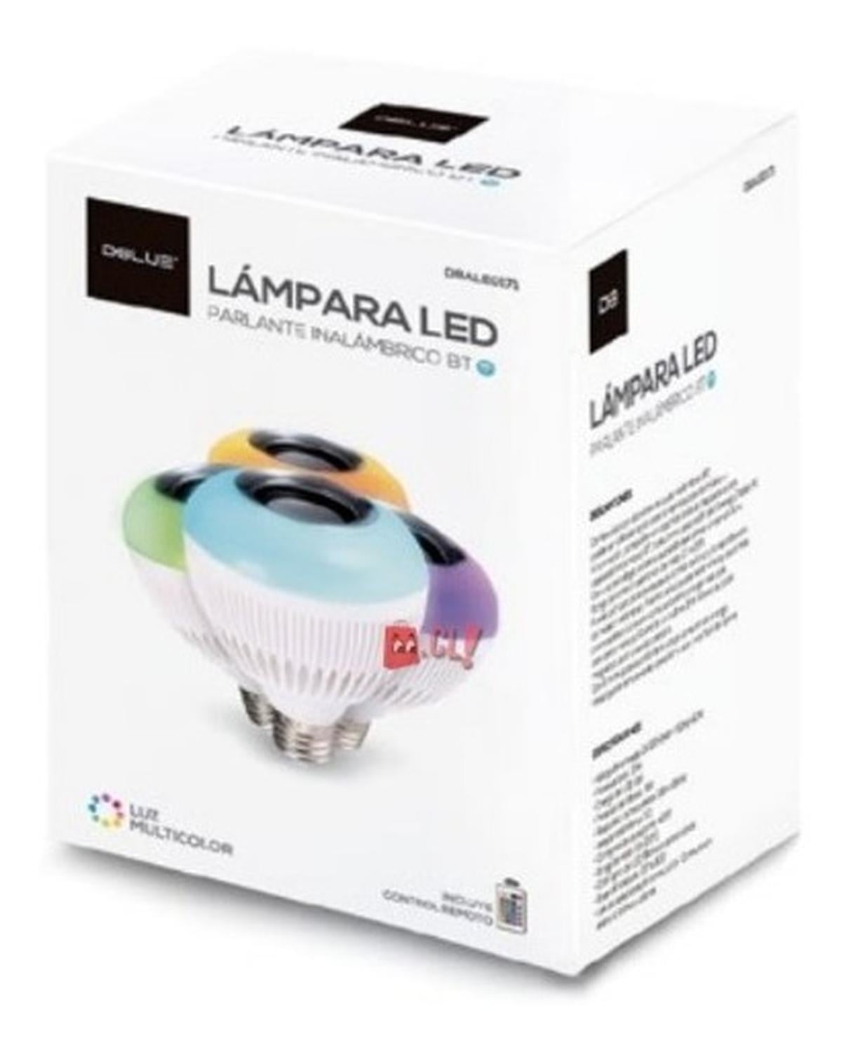 AMPOLLETA BLUETOOTH DBLUE RGB LED CON PARLANTE Y CONTROL REMOTO - 4