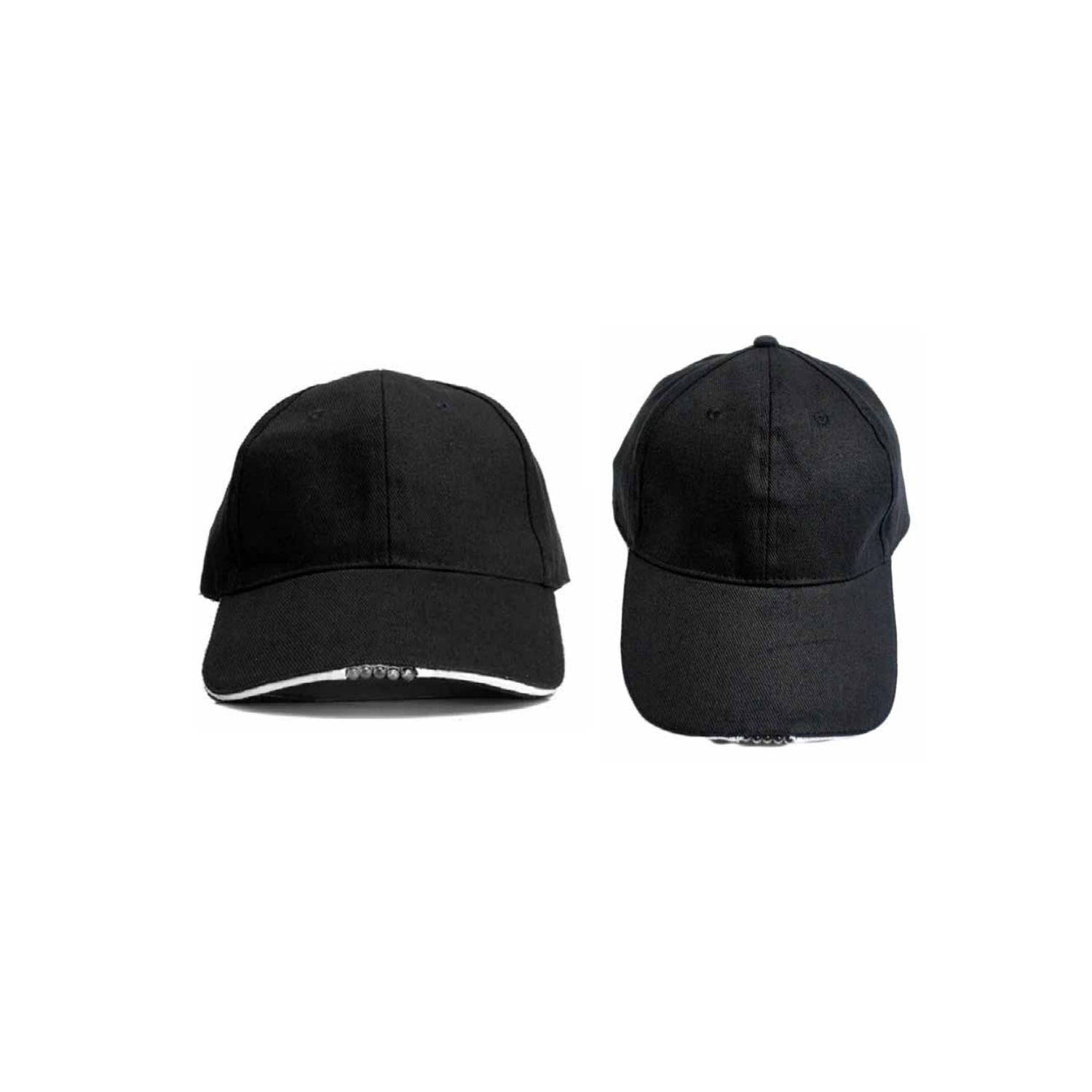 JOCKEY PUNTOSTORE NEGRO GORRO CON LINTERNA 5 LED PILAS PS - 1