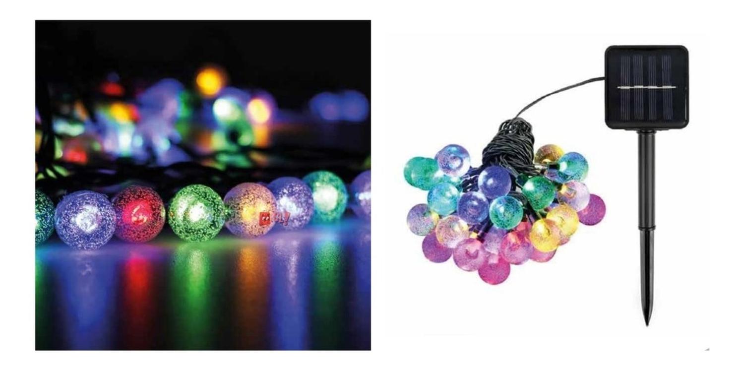 GUIRNALDA SOLAR LED DECORATIVA PUNTOSTORE 10 MTS IMPERMEABLE - PS - 2