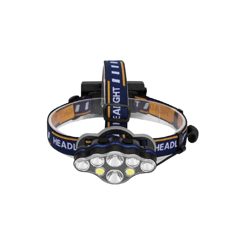 LINTERNA LED CABEZA 8 LUCES LED RECARGABLE - PS - 1