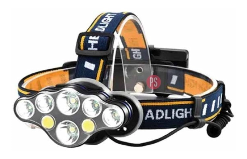 LINTERNA LED CABEZA 8 LUCES LED RECARGABLE - PS - 3