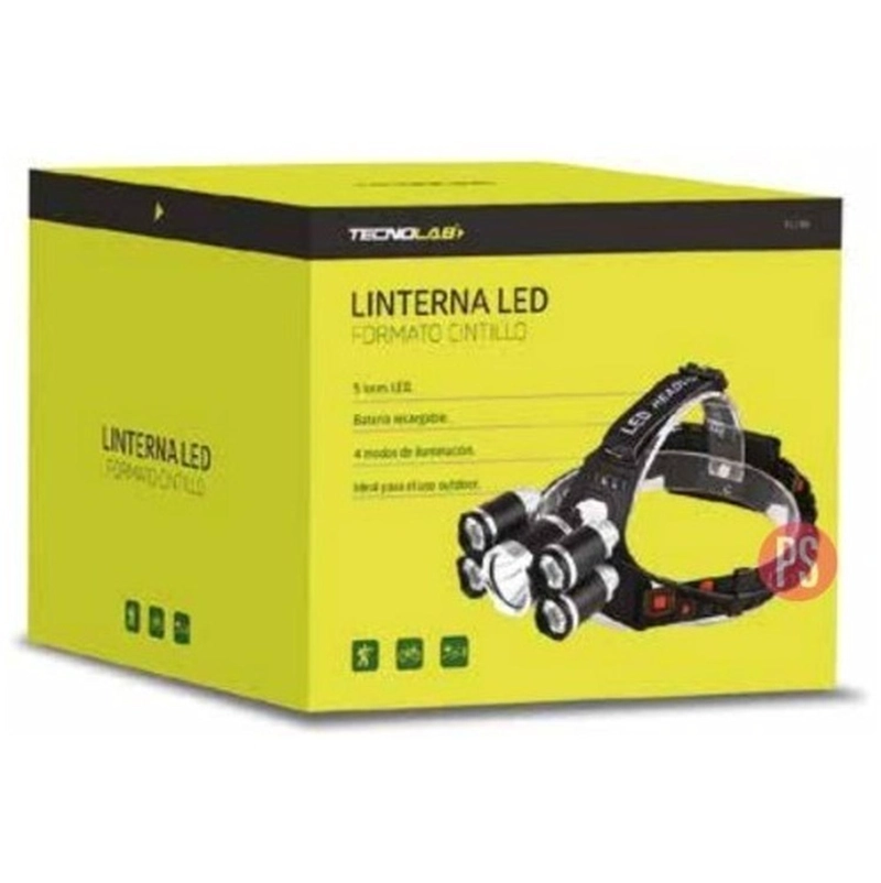 LINTERNA LED CABEZA 5 LUCES LED RECARGABLE - PS - 3