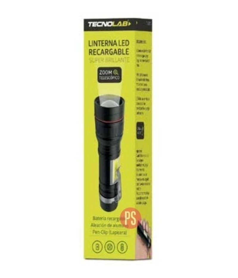 LINTERNA LED ALEACION DE ALUMINIO RECARGABLE USB - PS - 3