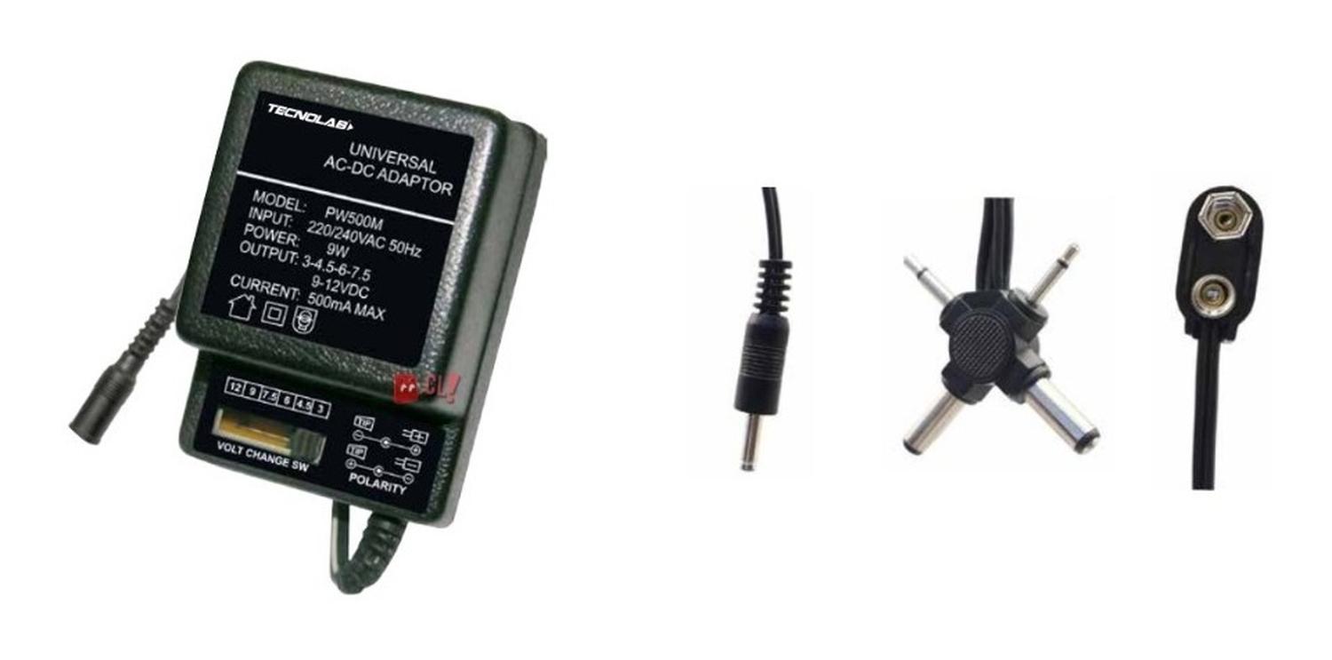 ELIMINADOR PILAS Y BATERÍAS TECNOLAB 500MHA UNIVERSAL PS - 2
