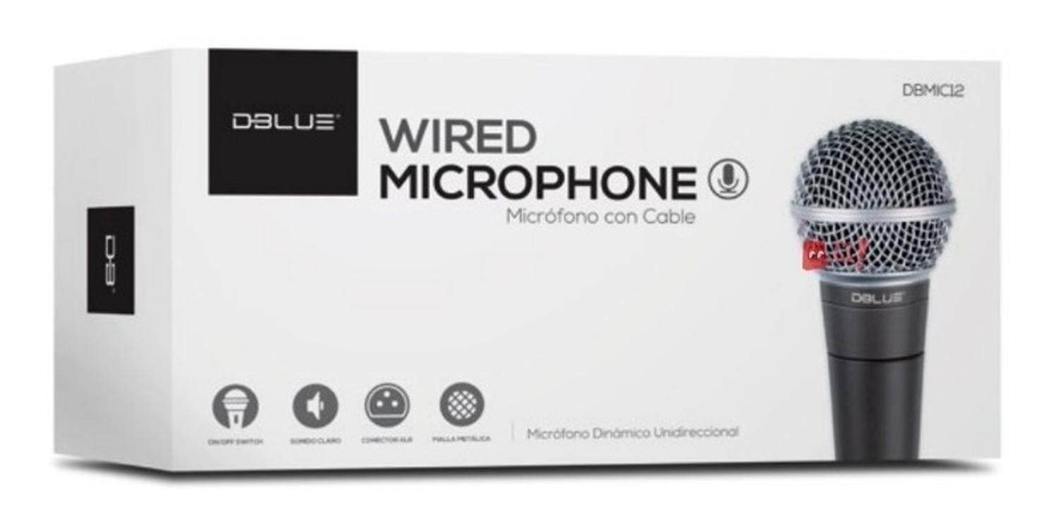 MICRÓFONO DBLUE METAL METÁLICO CON CABLE CONECTOR XLR - PS - 2