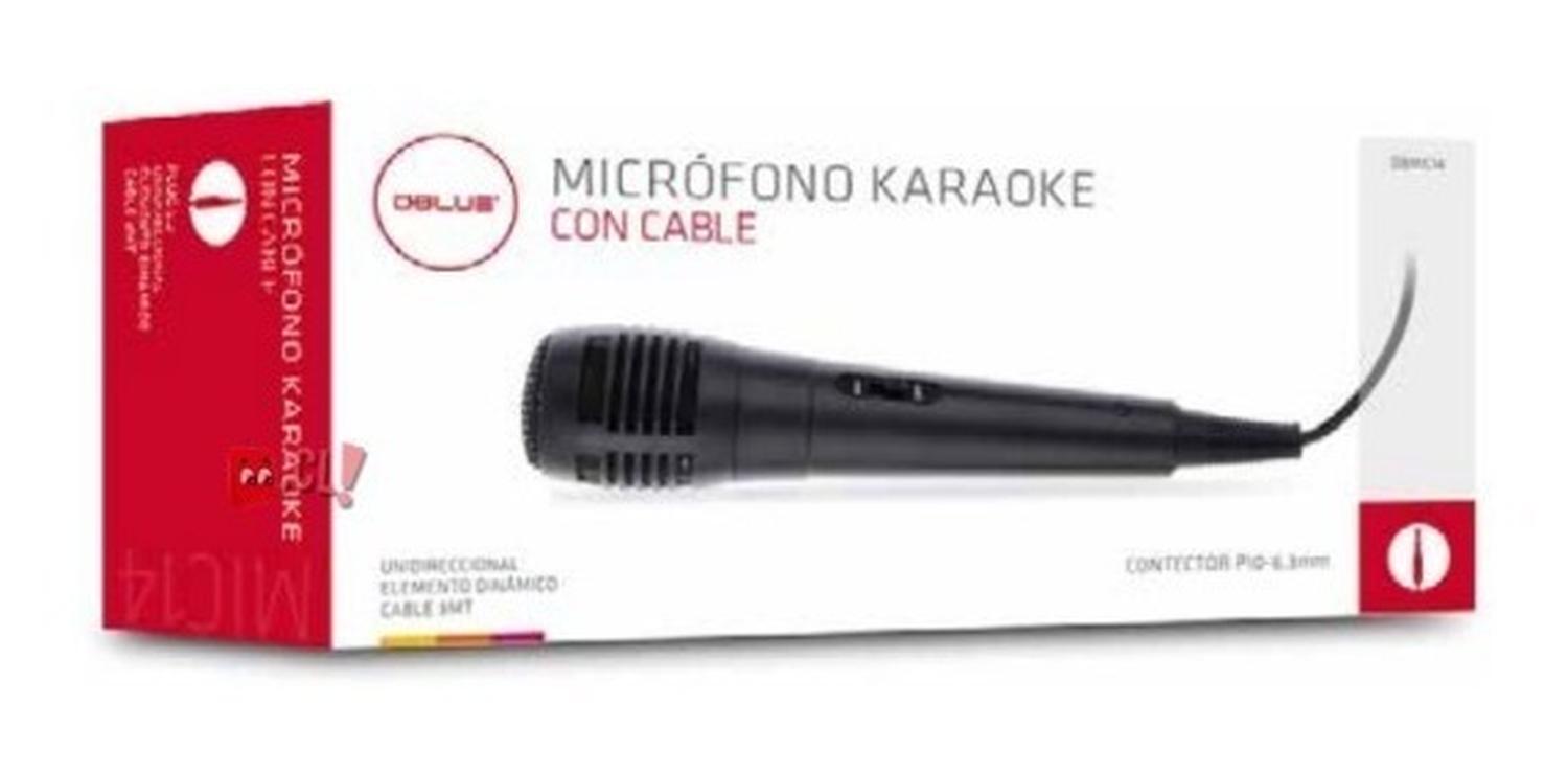 MICRÓFONO DBLUE MICRÓFONO KARAOKE CON CABLE CONEXIÓN XLR DE 3MTS - PS - 3