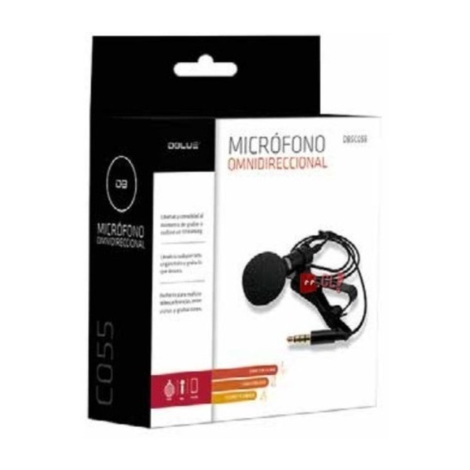 MICRÓFONO DBLUE MICRÓFONO DE SOLAPA STREAMING DE SOLAPA STREAMING CONECTOR TRS 3.5MM - PS - 4