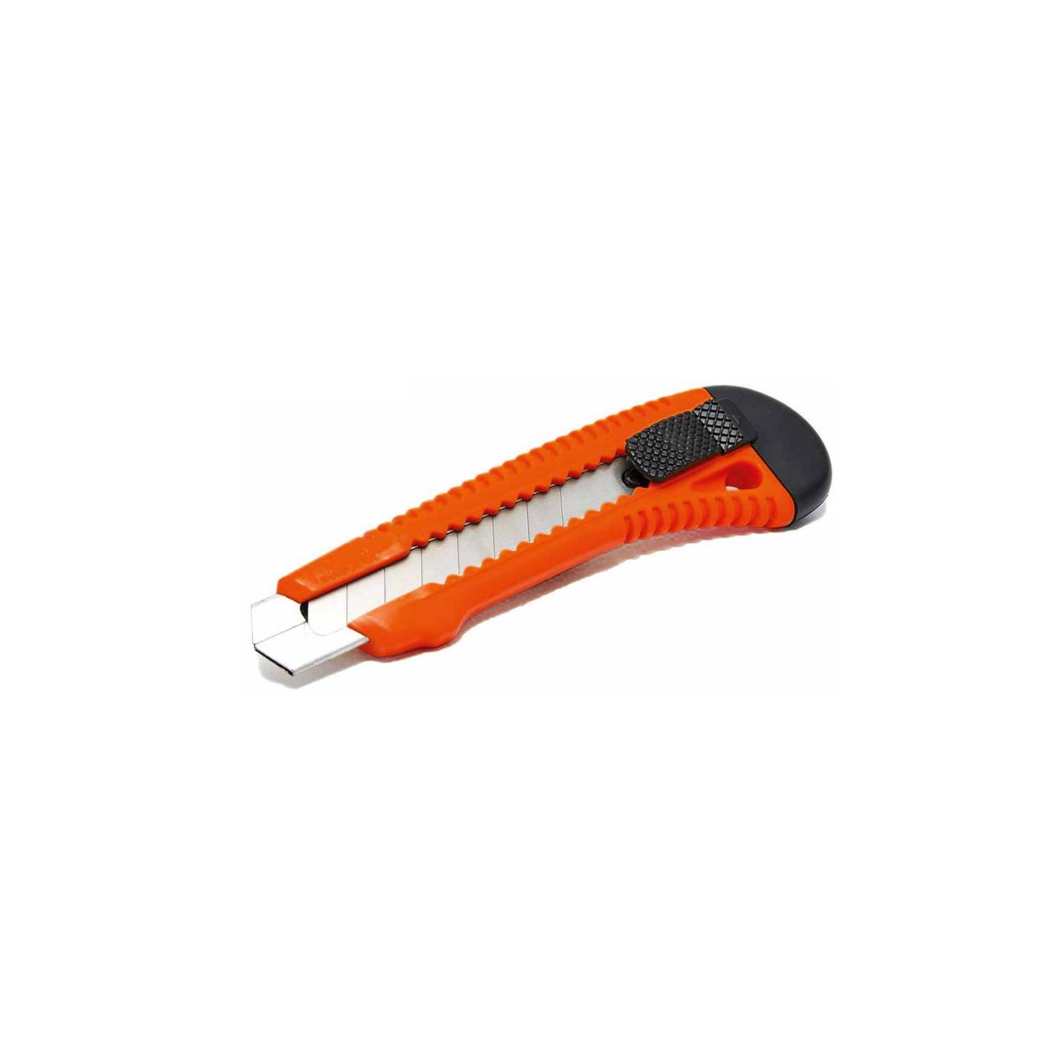 CUCHILLO CARTONERO DE 15,5CMS CON HOJA DE 18MM ROJO - PS - 1