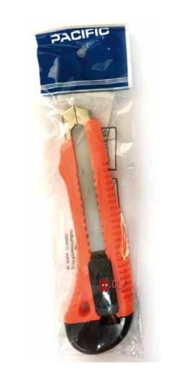 CUCHILLO CARTONERO DE 15,5CMS CON HOJA DE 18MM ROJO - PS - 2