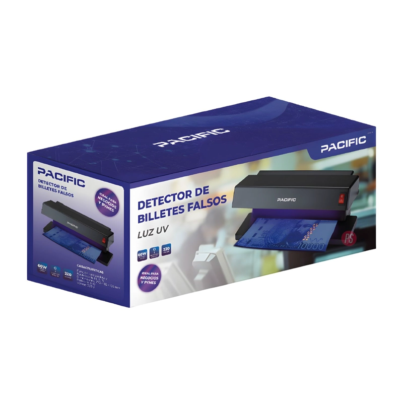 DETECTOR BILLETES PACIFIC BLB- T5 6 WATTS FALSOS LUZ ULTRAVIOLETA PS - 3