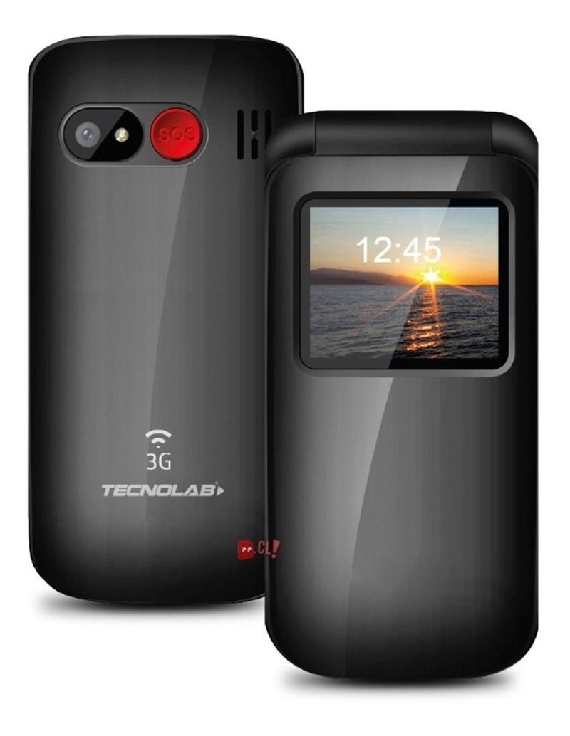 CELULAR TECNOLAB 128 GB 17 " SENIOR ADULTO MAYOR MODELO ALMEJA COLOR NEGRO PS - 2