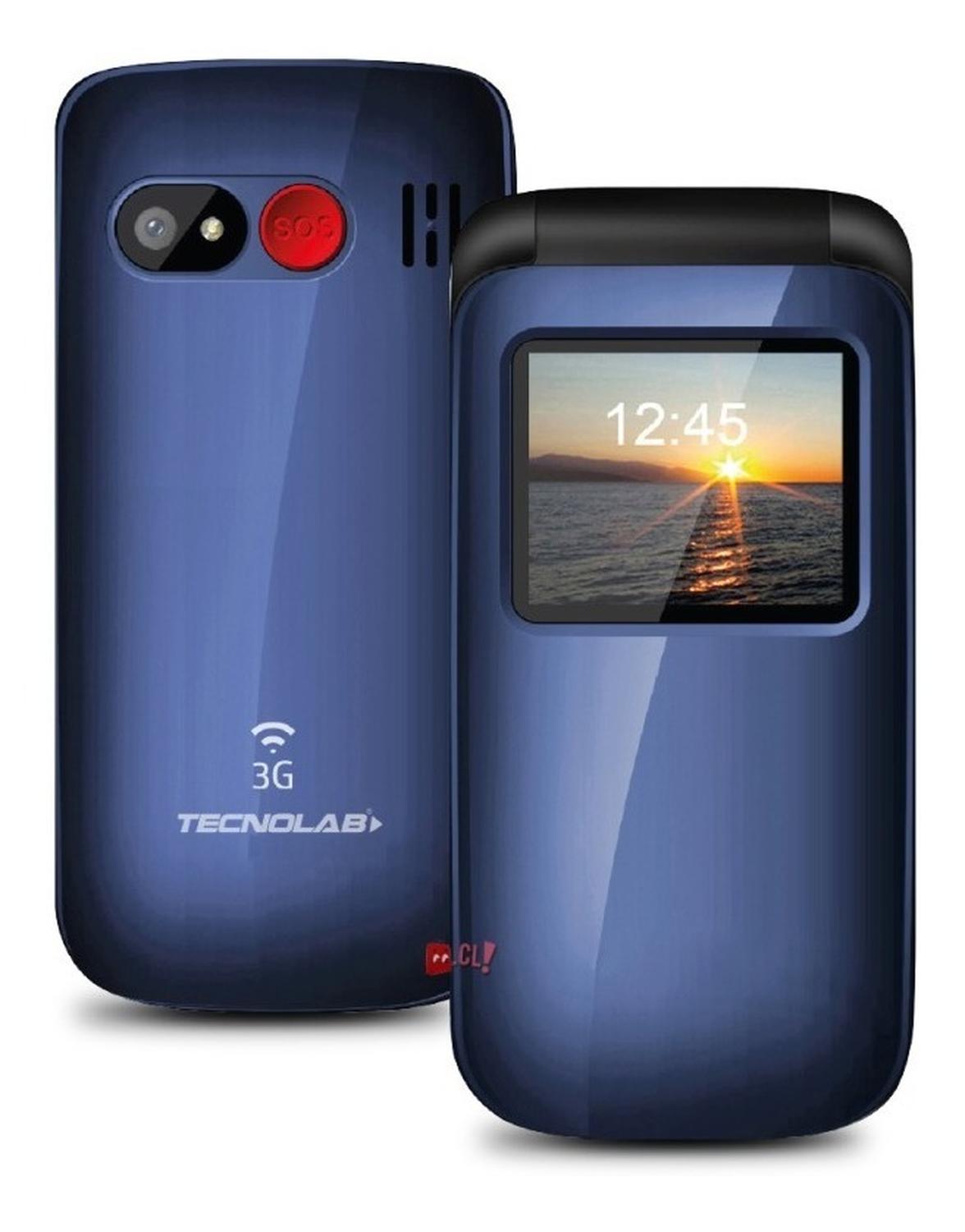 CELULAR TECNOLAB TL038 SENIOR ADULTO MAYOR MODELO ALMEJA COLOR AZUL - PS - 2