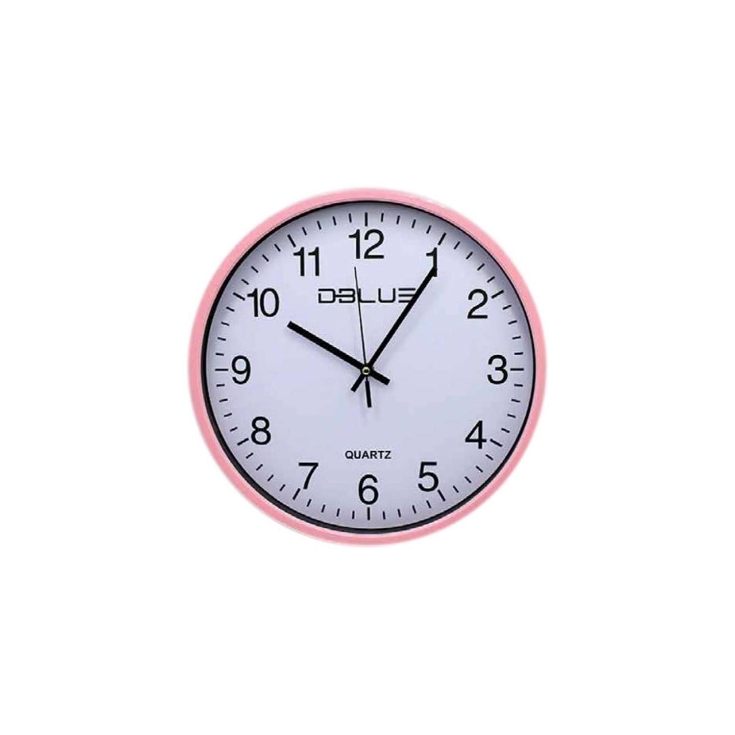 RELOJ PARA PARED DE 15.7 PULGADAS COLOR ROSADO - PS - 1