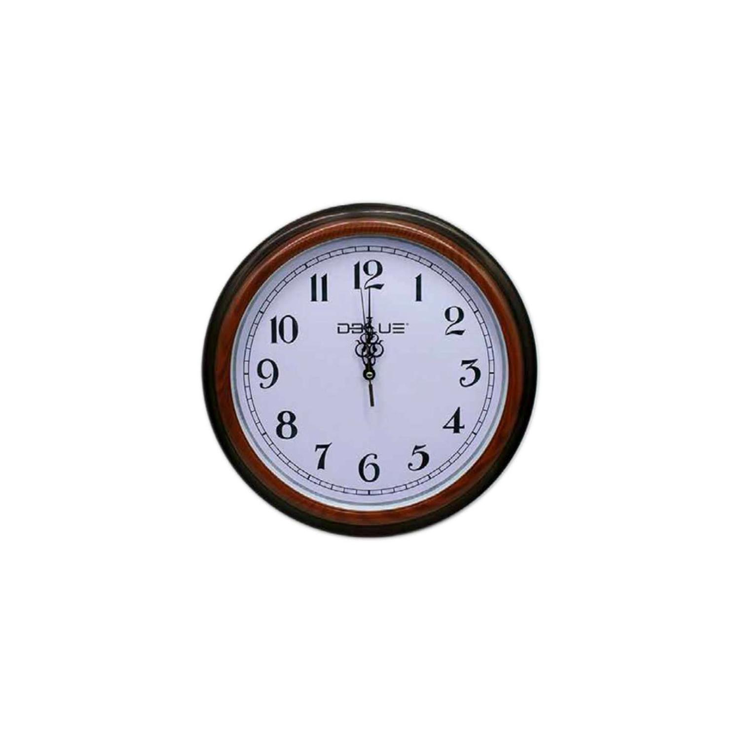 RELOJ PARA PARED DE 15.7 PULGADAS BORDE CAFÉ - PS - 1
