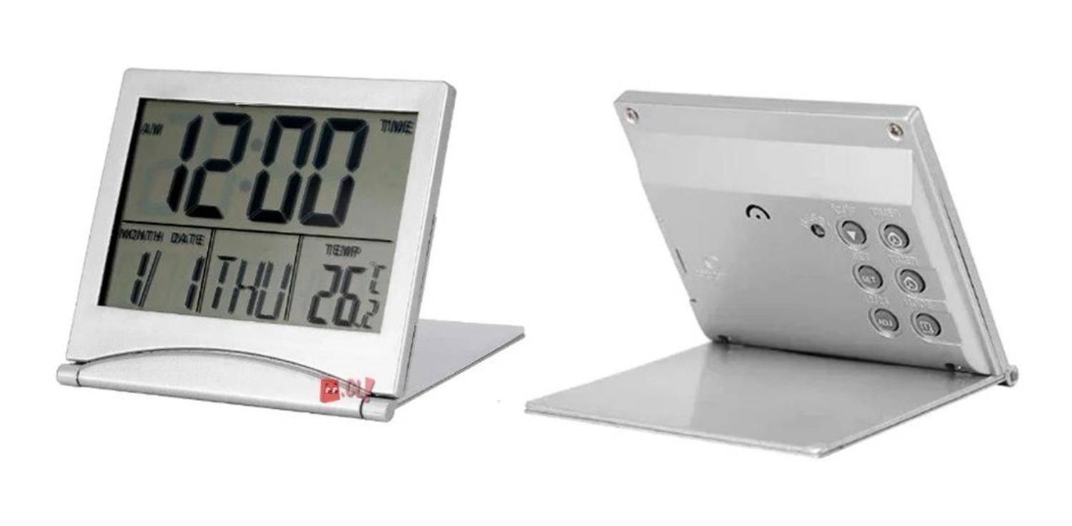 RELOJ DIGITAL DE ESCRITORIO CON TEMPERATURA Y ALARMA - PS - 3