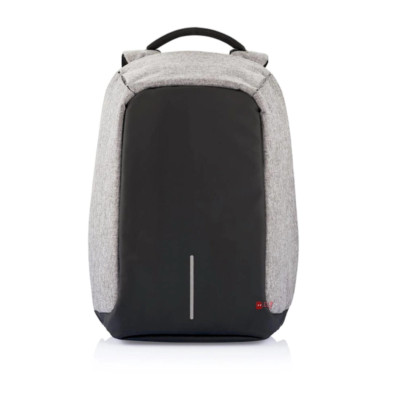 MOCHILA ANTIRROBO IMPERMEABLE USB GRIS - PS - 2