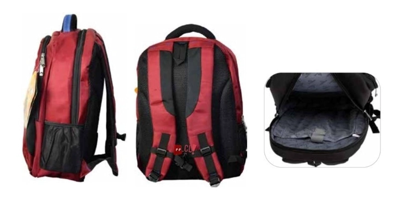 MOCHILA IMPERMEABLE PARA NOTEBOOK COLOR ROJO - PS - 2