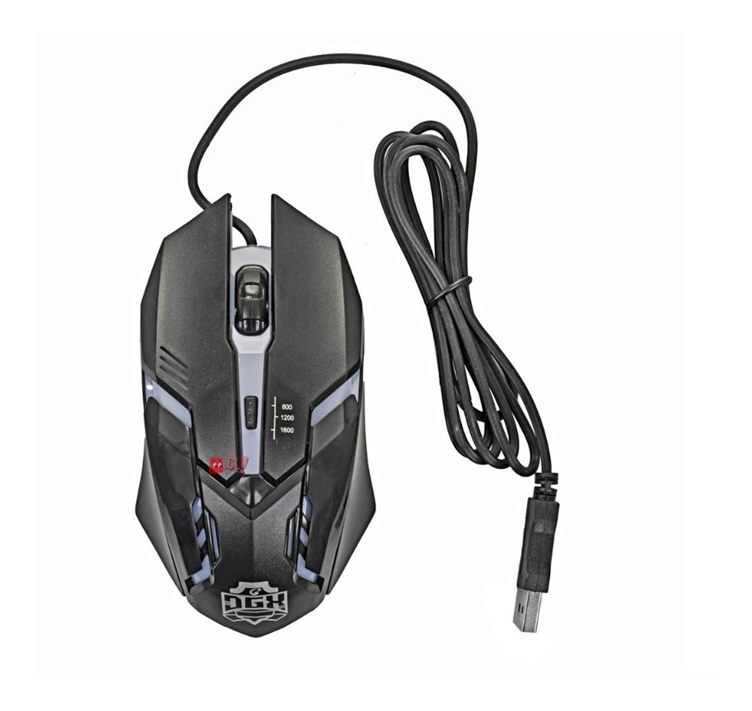 KIT GAMER UNIVERSAL DGX ANNIHILATOR TECLADO Y MOUSE RETROILUMINADO PS - 3