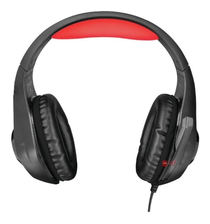AUDÍFONOS GAMER TRUST HEADSET GXT 313 NERO ILUMINATED LED PS ROJO - 4
