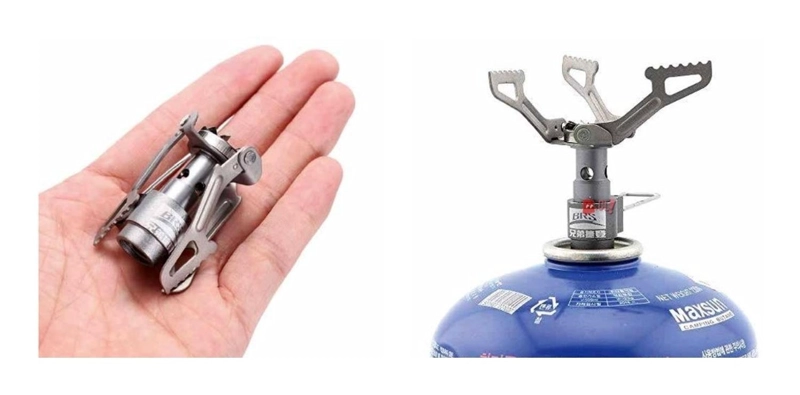 COCINILLA PUNTOSTORE MINI PORTÁTIL CAMPING OUTDOOR LLAVERO PS TITANIO - 3