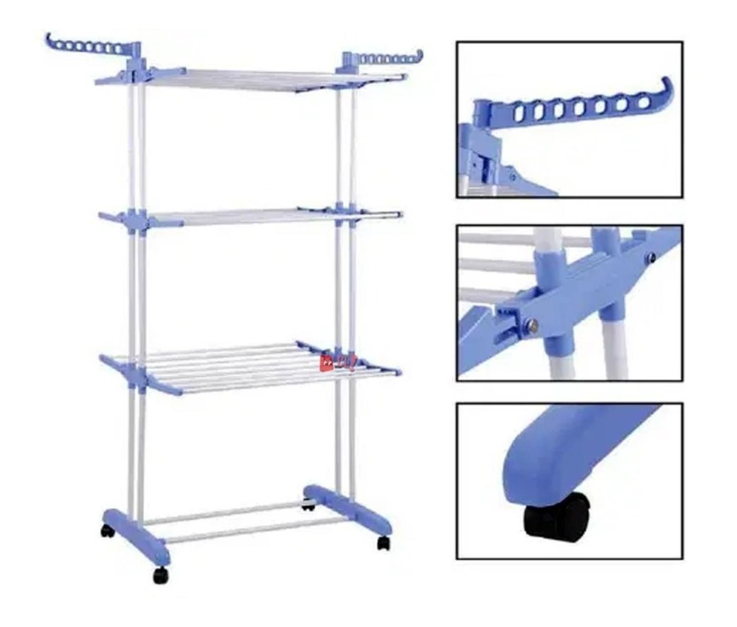 TENDEDERO COLGADOR DE ROPA CON 3 NIVELES PLEGABLE - PS - 2