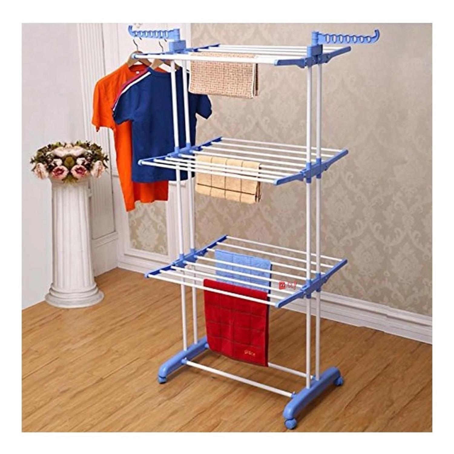 TENDEDERO COLGADOR DE ROPA CON 3 NIVELES PLEGABLE - PS - 3