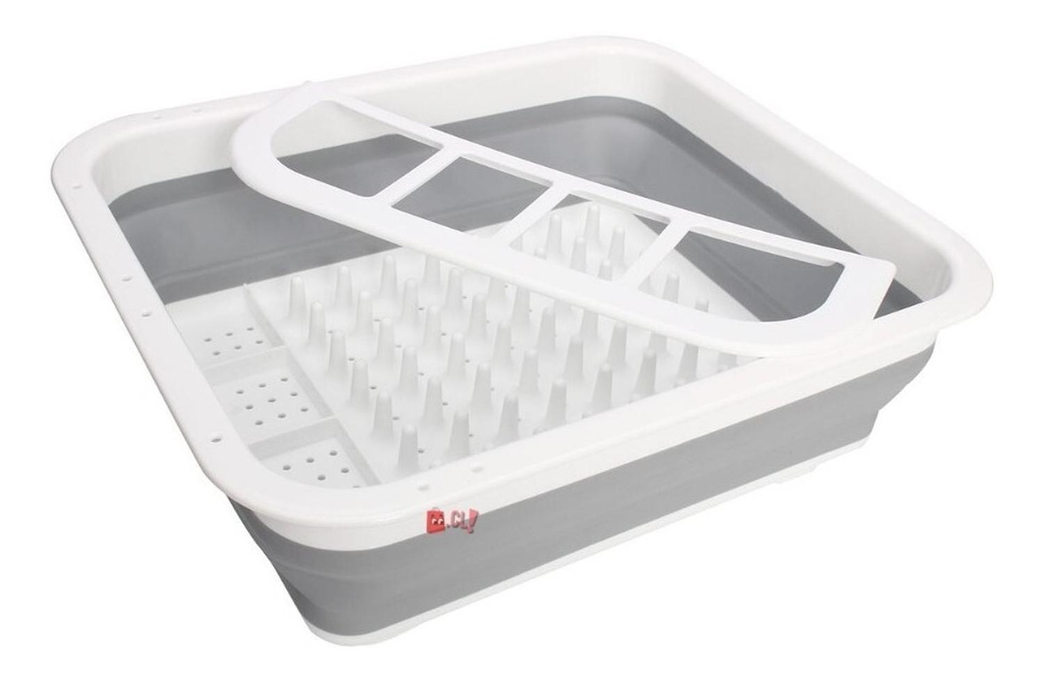 SECAPLATOS Y CUBIERTOS ESCURRIDOR PLEGABLE PARA COCINA - PS - 3