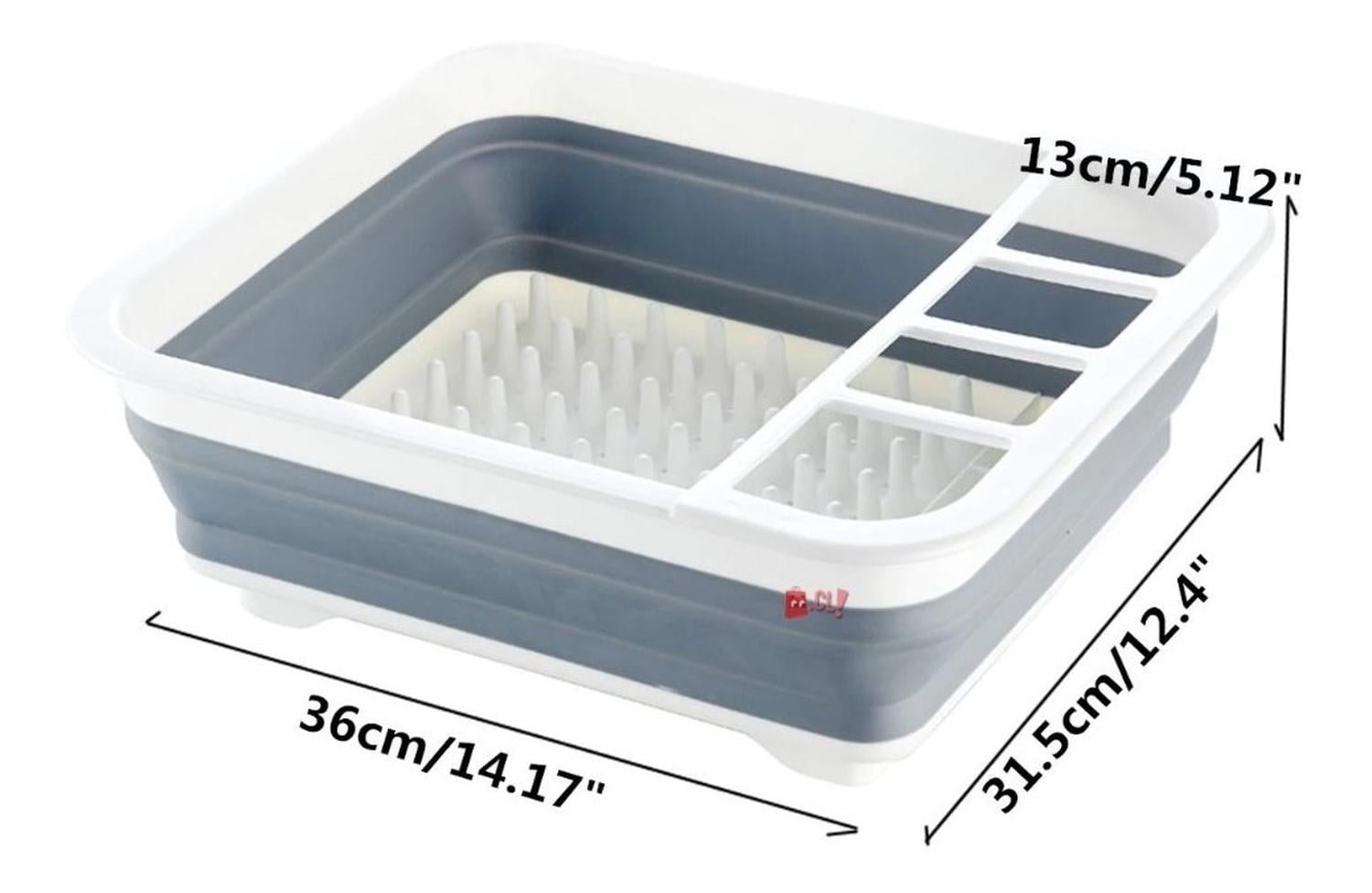 SECAPLATOS Y CUBIERTOS ESCURRIDOR PLEGABLE PARA COCINA - PS - 4