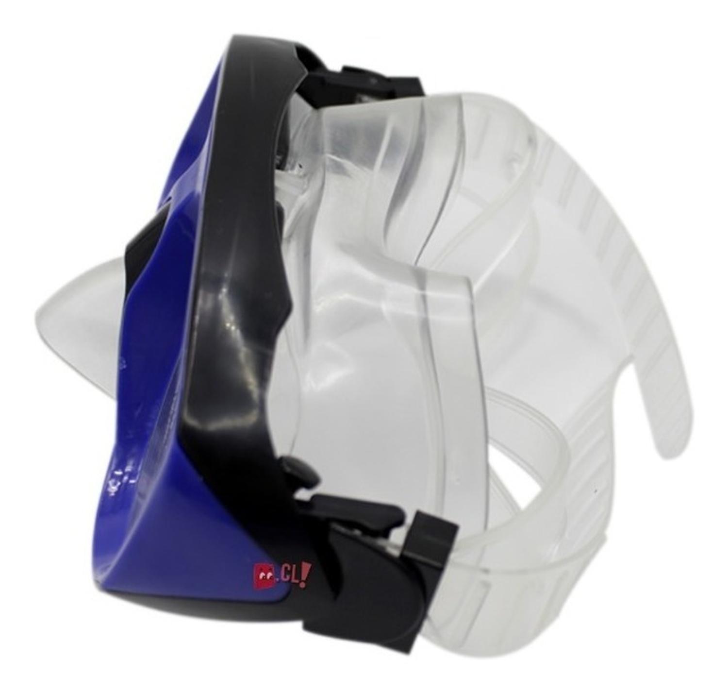 KIT PUNTOSTORE DE BUCEO LENTES CON SNORKEL COLOR AZUL - PS - 2