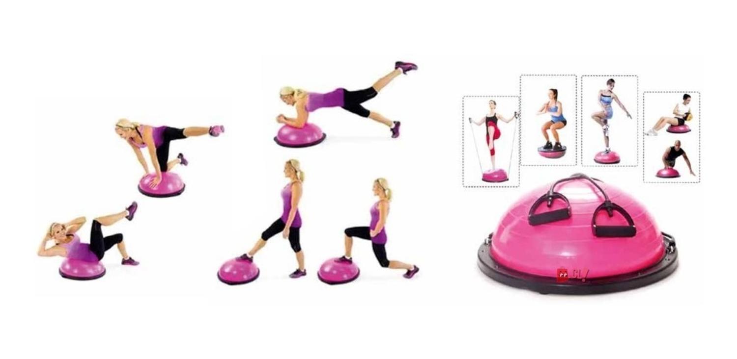BALÓN PUNTOSTORE PVC ENTRENADOR BALANCE BOSU BALL DIÁMETRO 58CM PS - 2
