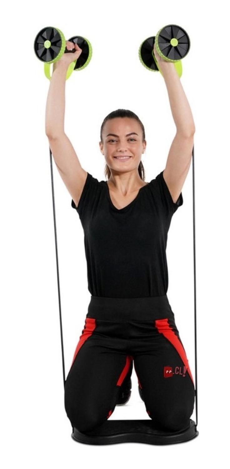 RUEDA PARA ABDOMINALES PUNTOSTORE CON BANDAS ELÁSTICAS PS - 2
