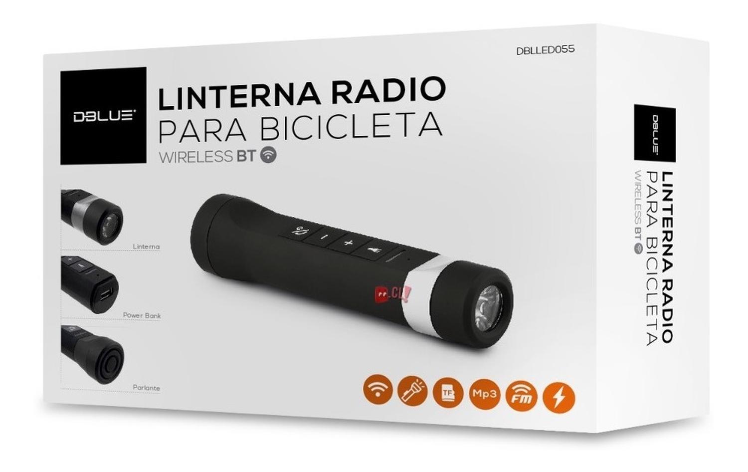 PARLANTE BLUETOOTH DBLUE PARA BICICLETA CON LINTERNA - 4