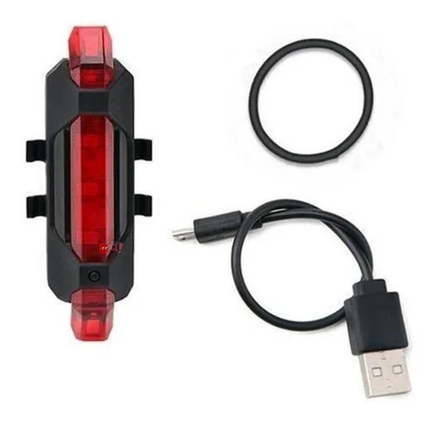 LUZ LED PUNTOSTORE PARA BICICLETAS SEGURIDAD RECARGABLE 50 LÚMENES PS - 3