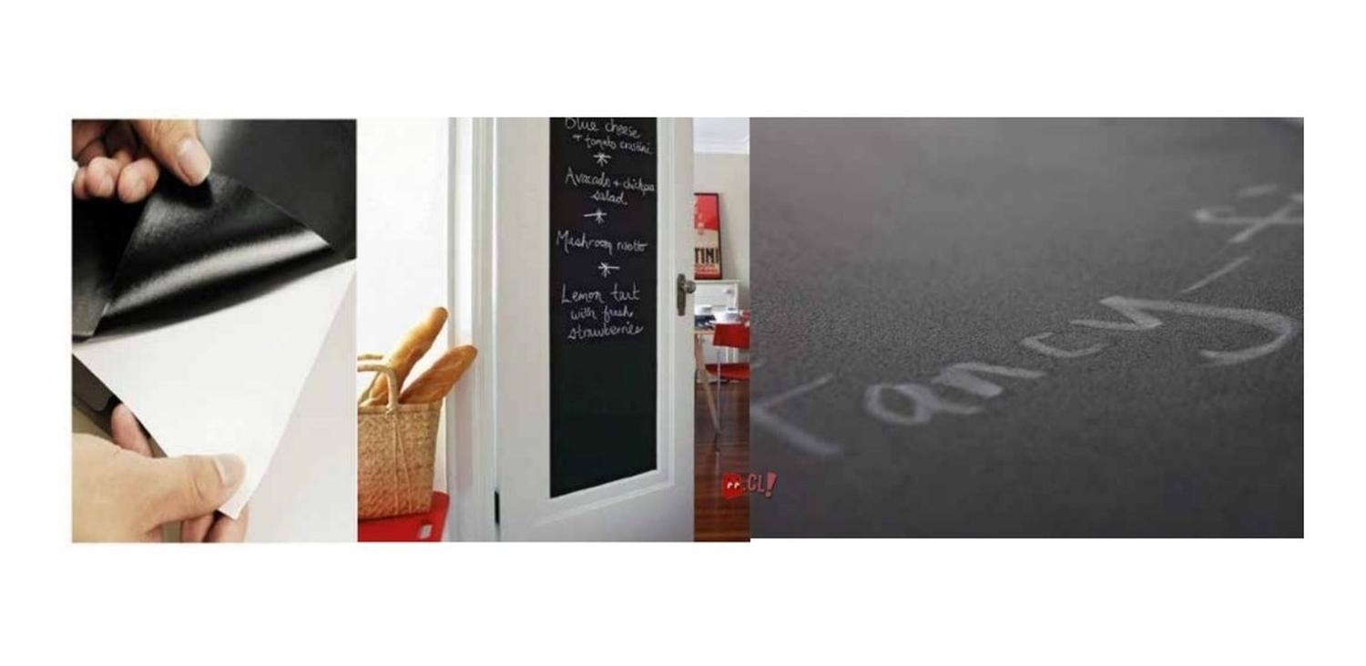PIZARRA PUNTOSTORE ADHESIVA DE 200X60CM CON TIZAS - PS - 2