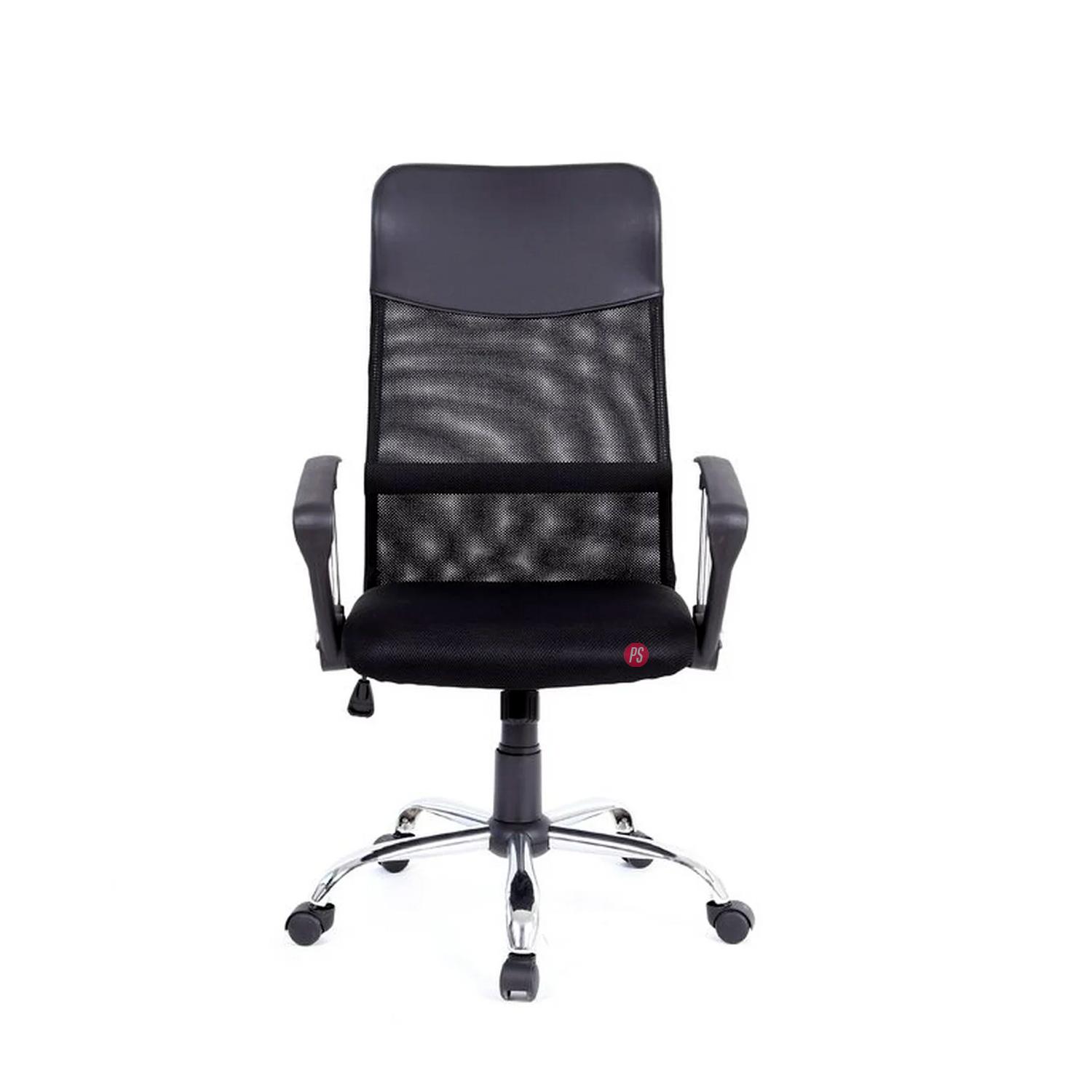 SILLA OFICINA PUNTOSTORE DALLAS NEGRO RESPALDO MALLA TIPO - 2