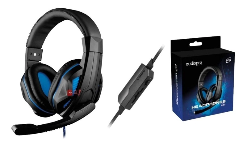 AUDÍFONOS GAMER AUDIO PRO HEADSET PS AZUL CONECTOR JACK 3.5MM - 3