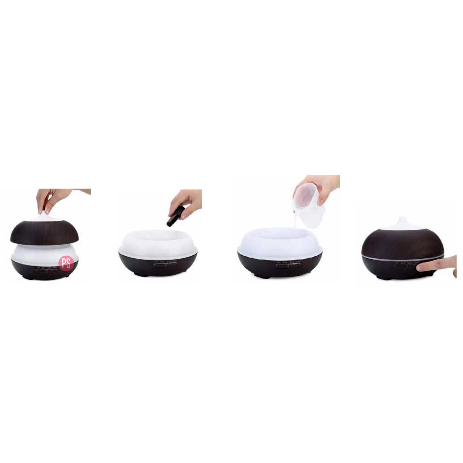 HUMIDIFICADOR Y DIFUSOR DE AROMAS LUZ NOCHE - PS - 2