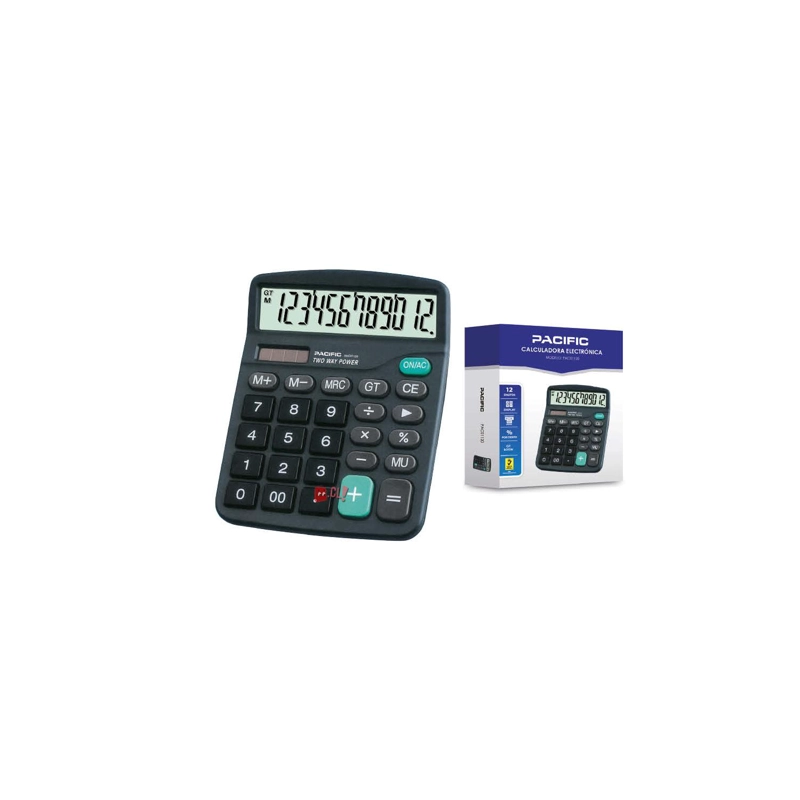 CALCULADORA PACIFIC ELECTRÓNICA 12 DÍGITOS PS - 2