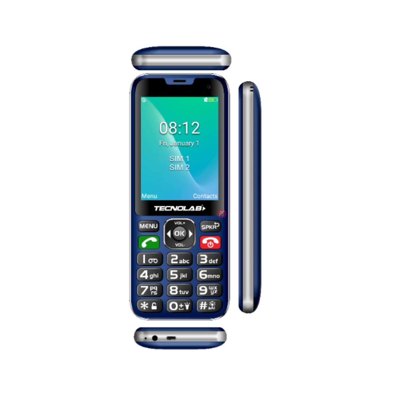 CELULAR TECNOLAB SENIOR 4G DUAL SIM COLOR AZUL - PS - 3