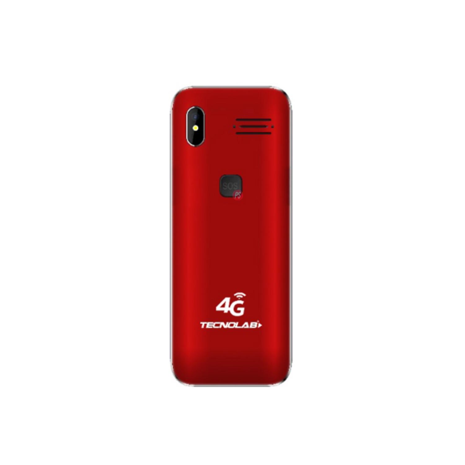 CELULAR TECNOLAB SENIOR 4G DUAL SIM COLOR ROJO - PS - 2