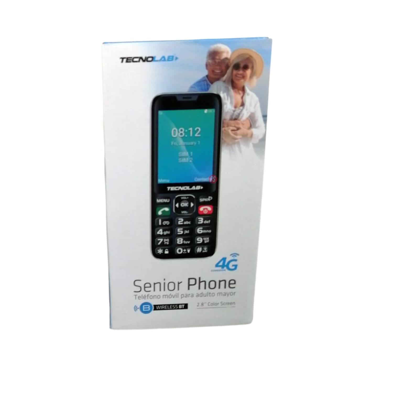 CELULAR TECNOLAB SENIOR 4G DUAL SIM COLOR ROJO - PS - 4
