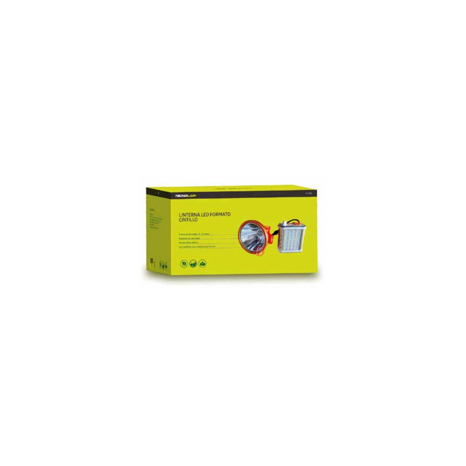LINTERNA LED TECNOLAB CINTILLO ALCANCE 400MTS RECARGABLE PS - 3