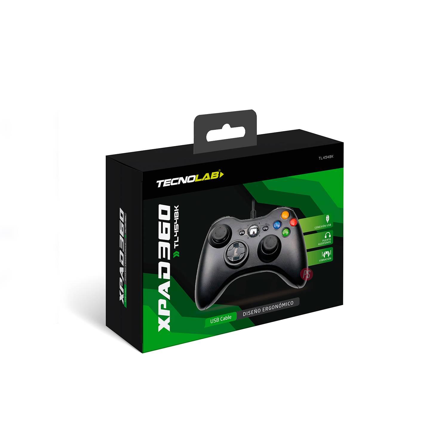 JOYSTICK XBOX 360 CON VIBRACIÓN CABLE COLOR BLANCO - PS - 2