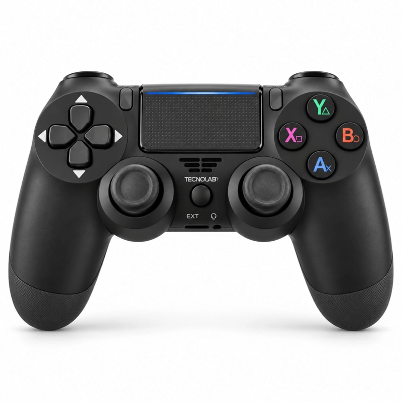 JOYSTICK PS4 TECNOLAB PLAYSTATION 4 TOUCHPAD BLUETOOTH NEGRO PS - 1
