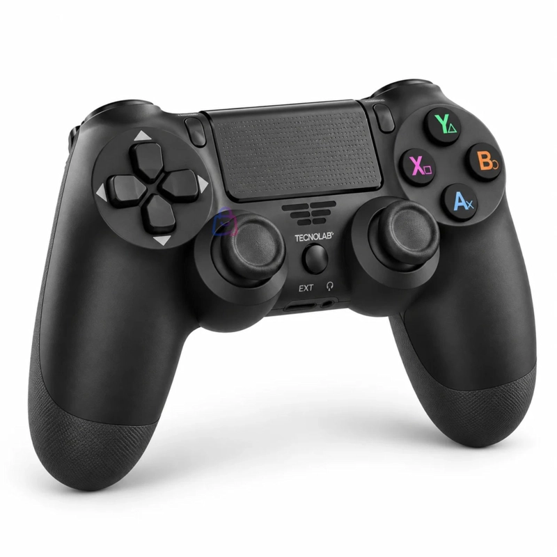 JOYSTICK PS4 TECNOLAB PLAYSTATION 4 TOUCHPAD BLUETOOTH NEGRO PS - 3