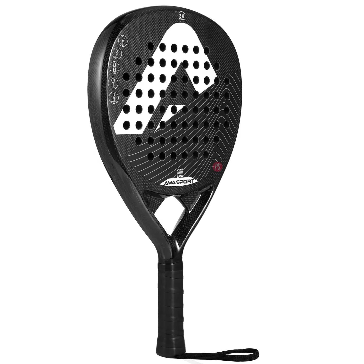 PALA PADEL PUNTOSTORE FIBRA DE CARBONO AMA SPORT P42 PS - 3
